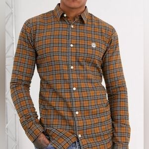 ASOS Men's Le Breve Slim Fit Checked Shirt XS - New Without Tags